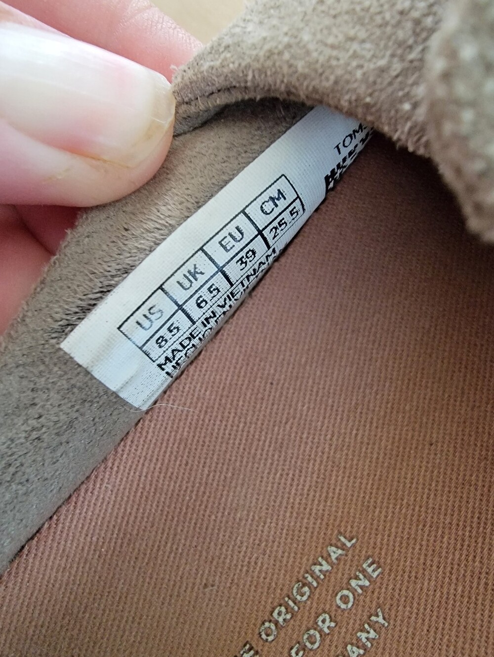 Toms Slip-On Suede Loafer Shoes in Light Taupe Women's 8.5 - Picture 5 of 6